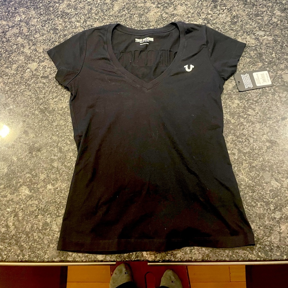 True religion V-neck tee shirt - never worn with tag!